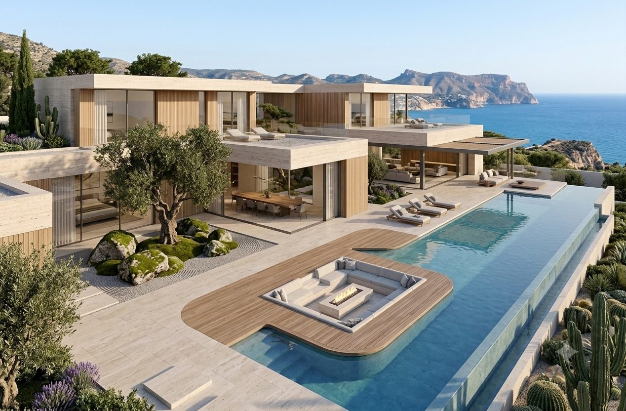 Villa Cabo Roig — Orihuela Costa, 340 m² con piscina desbordante al mar