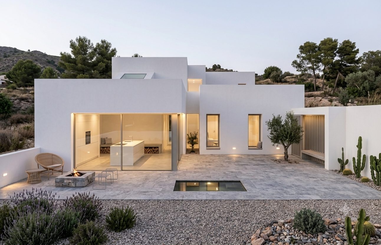 Vivienda ampliada en Dénia con vistas al Parque Natural del Montgó